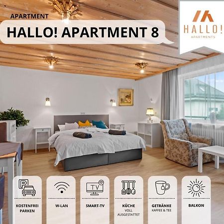 Sehr Gemuetliche Ferienwohnung In Bester Lage Mit Grossem Sonnenbalkon L Innenstadtnaehe L 1 Minute Zum Bahnhof L Kueche L Tv L Free-Wlan L Willkommen Im Hallo!-Apartment 8 Bad Wörishofen Εξωτερικό φωτογραφία